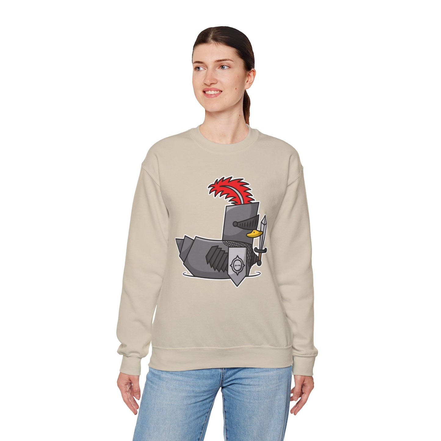 Unisex Heavy Blend™ Crewneck Sweatshirt (Knight Duck)