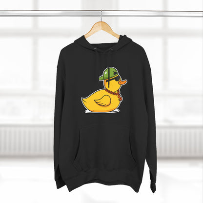 Three-Panel Fleece Hoodie (Gangster Duck)