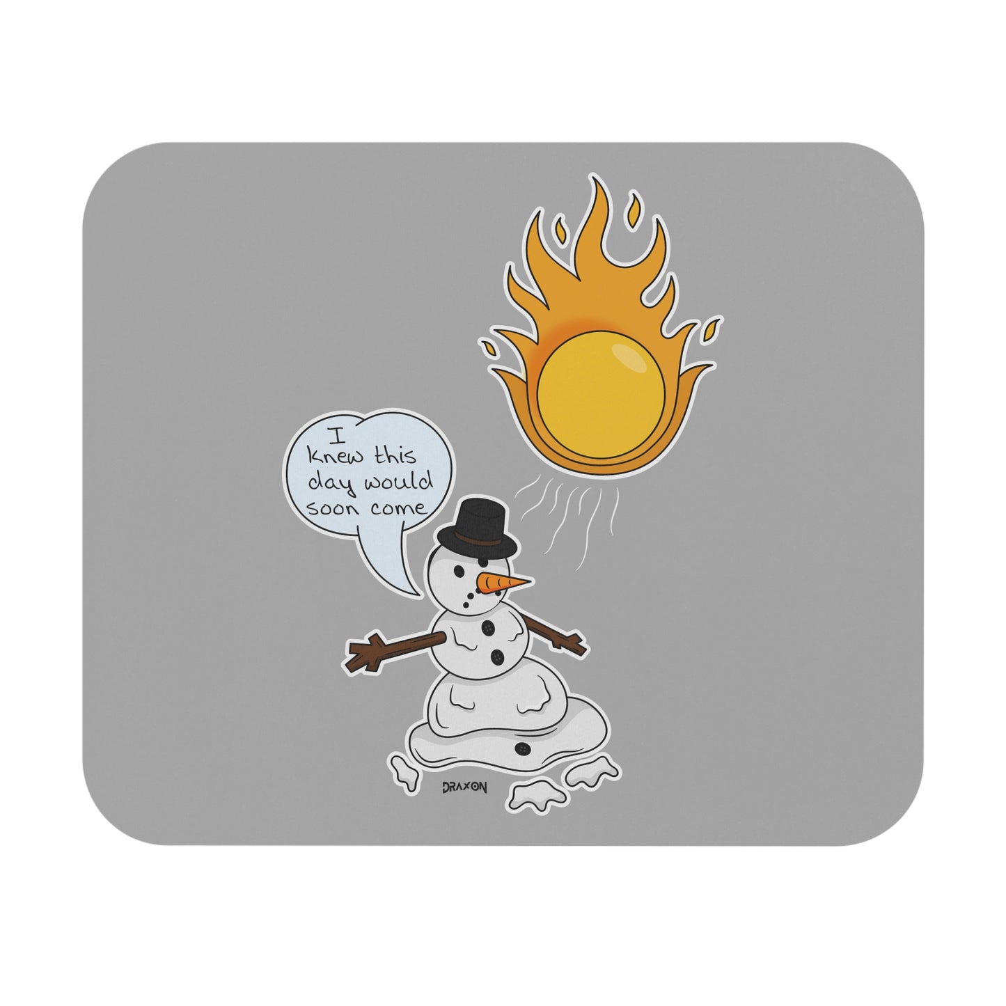 Mouse Pad (Melting Snowman)