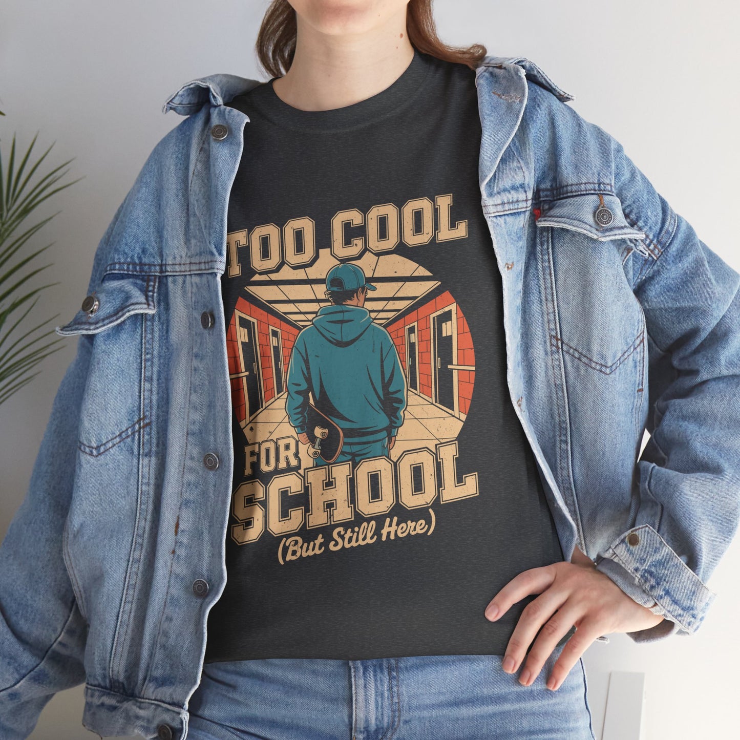 Unisex Heavy Cotton Tee (Too Cool For School)