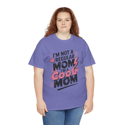 Unisex Heavy Cotton Tee (I'm Not a Regular Mom, I'm a Cool Mom)