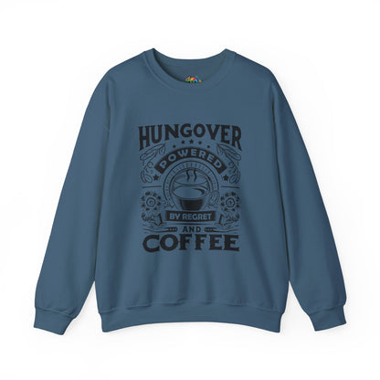 Unisex Heavy Blend™ Crewneck Sweatshirt (Hungover - Powered by Coffee)