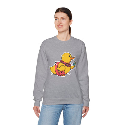 Unisex Heavy Blend™ Crewneck Sweatshirt (Tropical Duck)