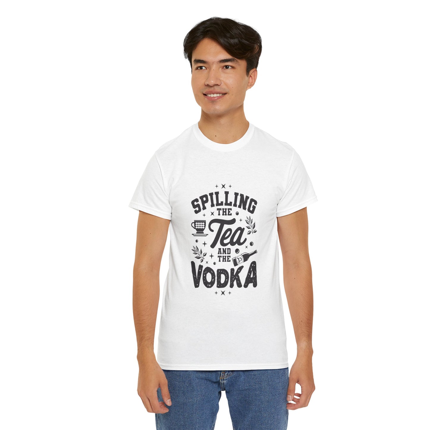 Unisex Heavy Cotton Tee (Spill Tea & Vodka)