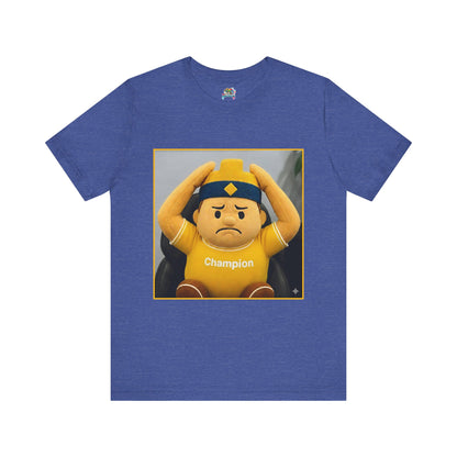 Champion Tee - Casual Unisex Jersey Short Sleeve Shirt with Playful Design (CLASH)