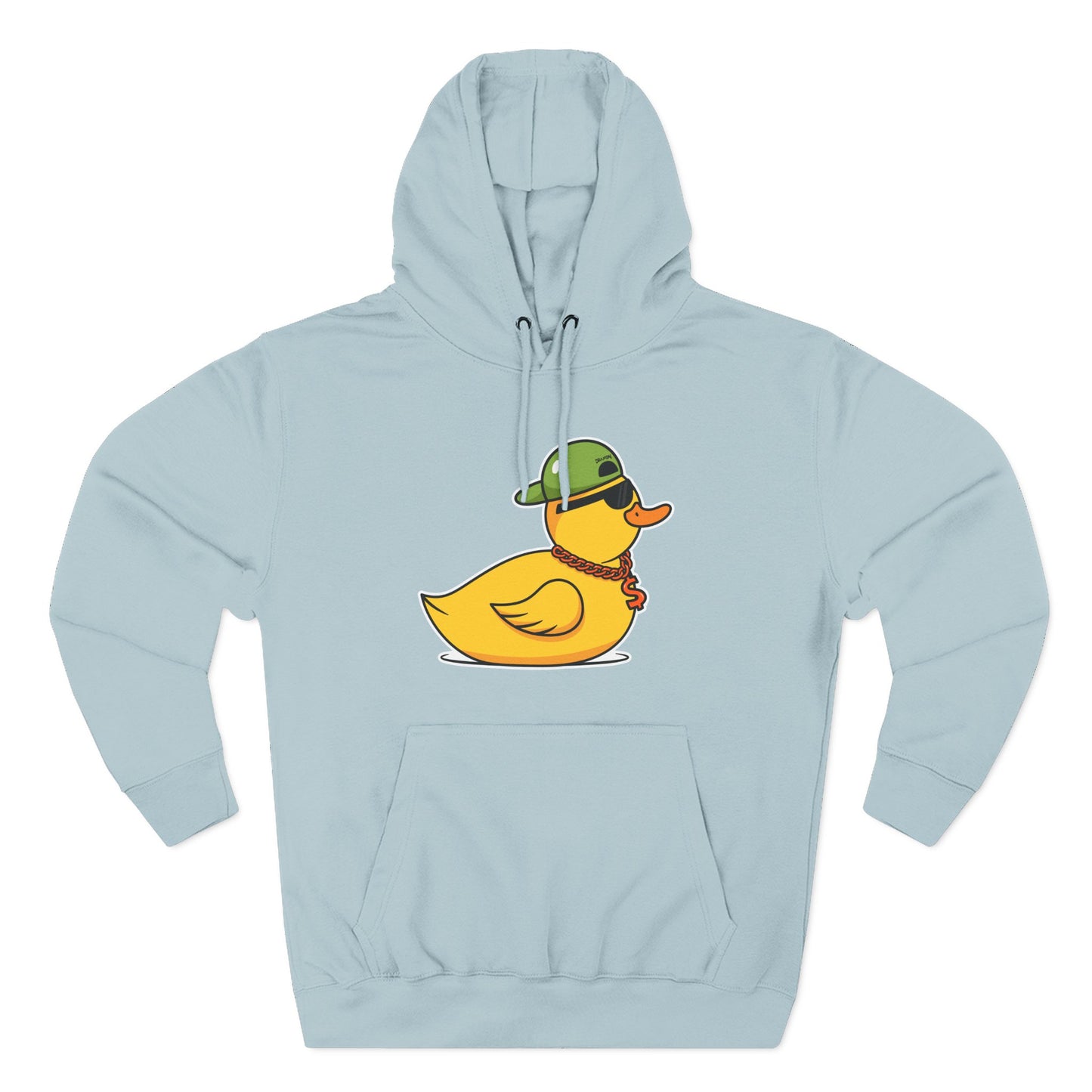 Three-Panel Fleece Hoodie (Gangster Duck)