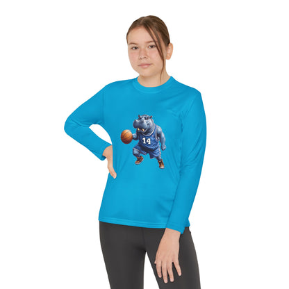 Youth Long Sleeve Competitor Tee (Hippo Baller)