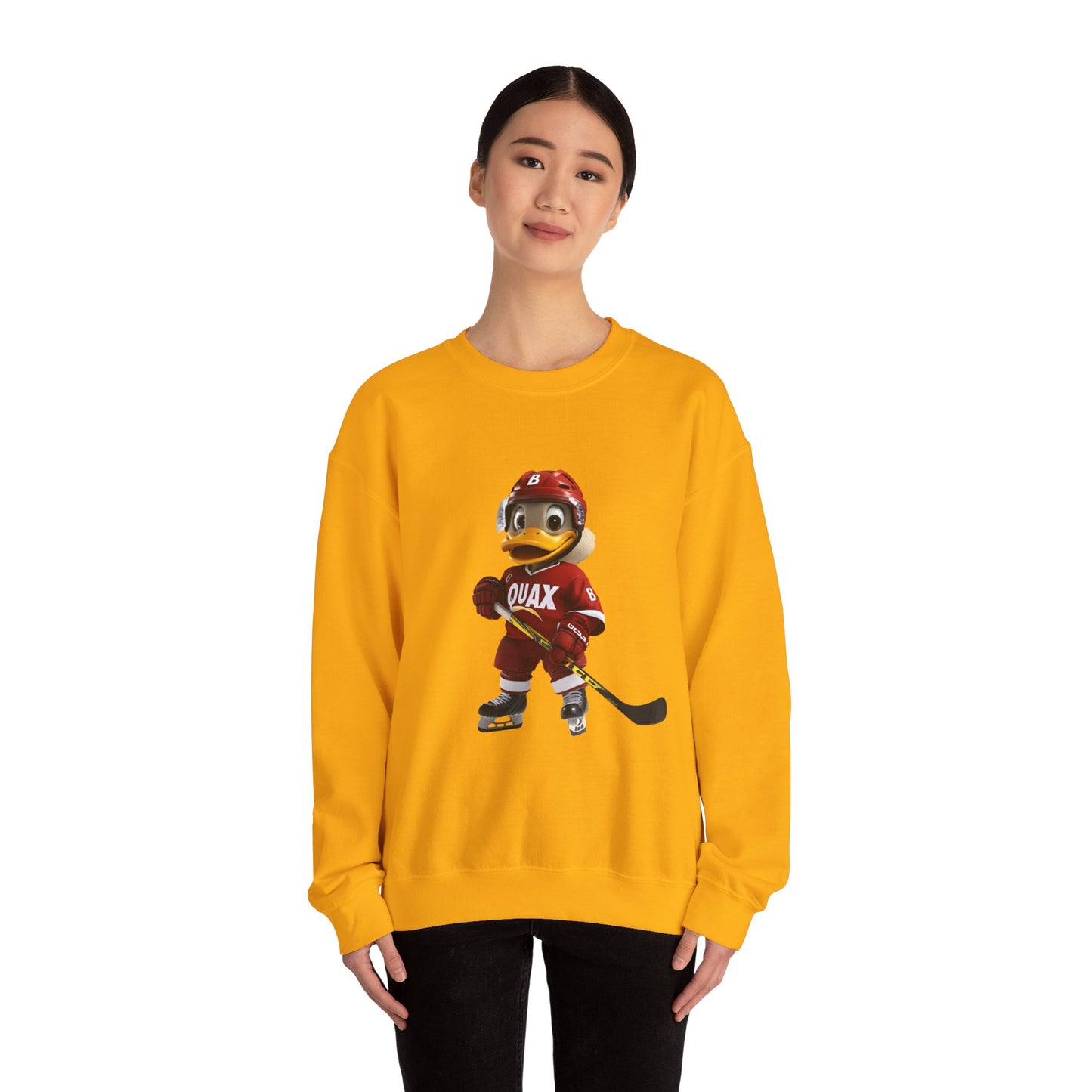 Unisex Heavy Blend™ Crewneck Sweatshirt (Hockey Quax)