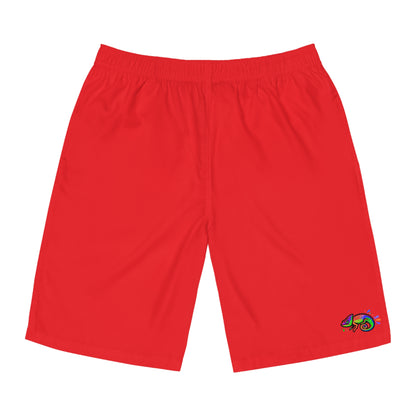 Red Men's Board Shorts (AOP)