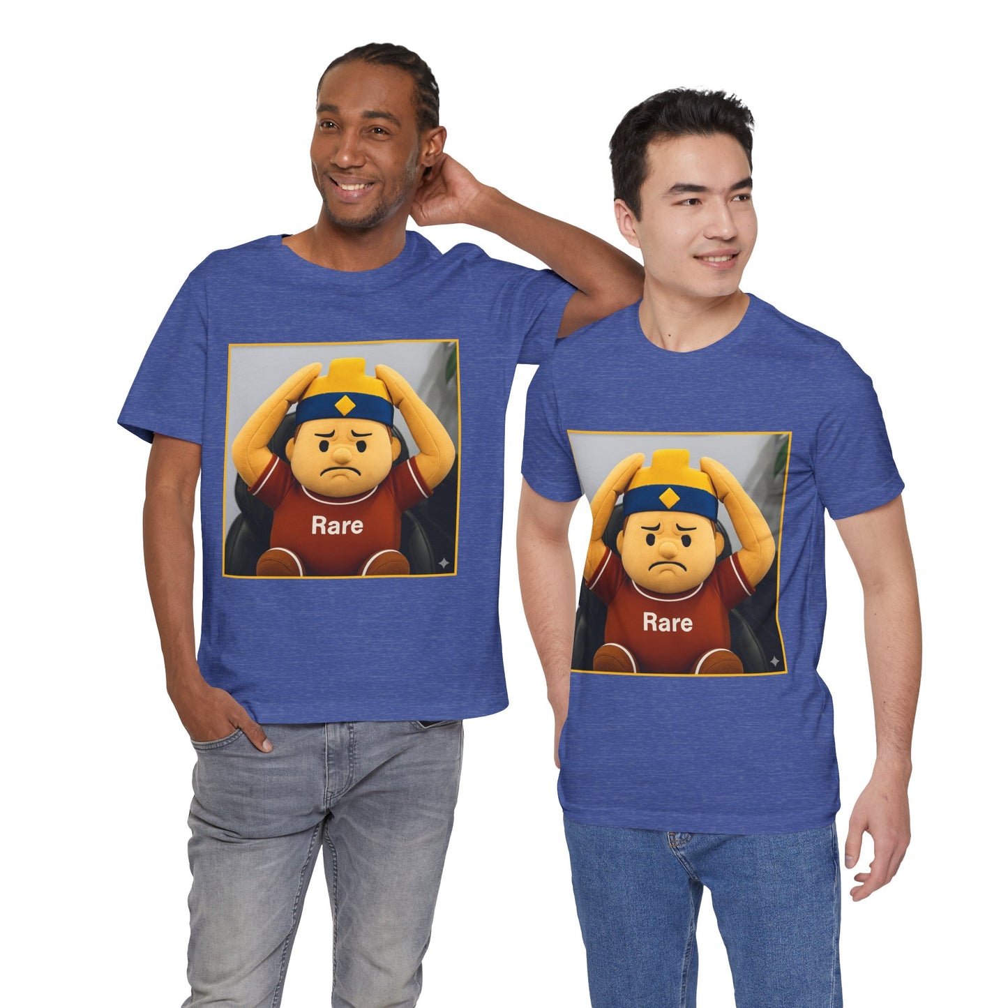 Rare Tee - Casual Unisex Jersey Short Sleeve Shirt with Playful Design (CLASH)