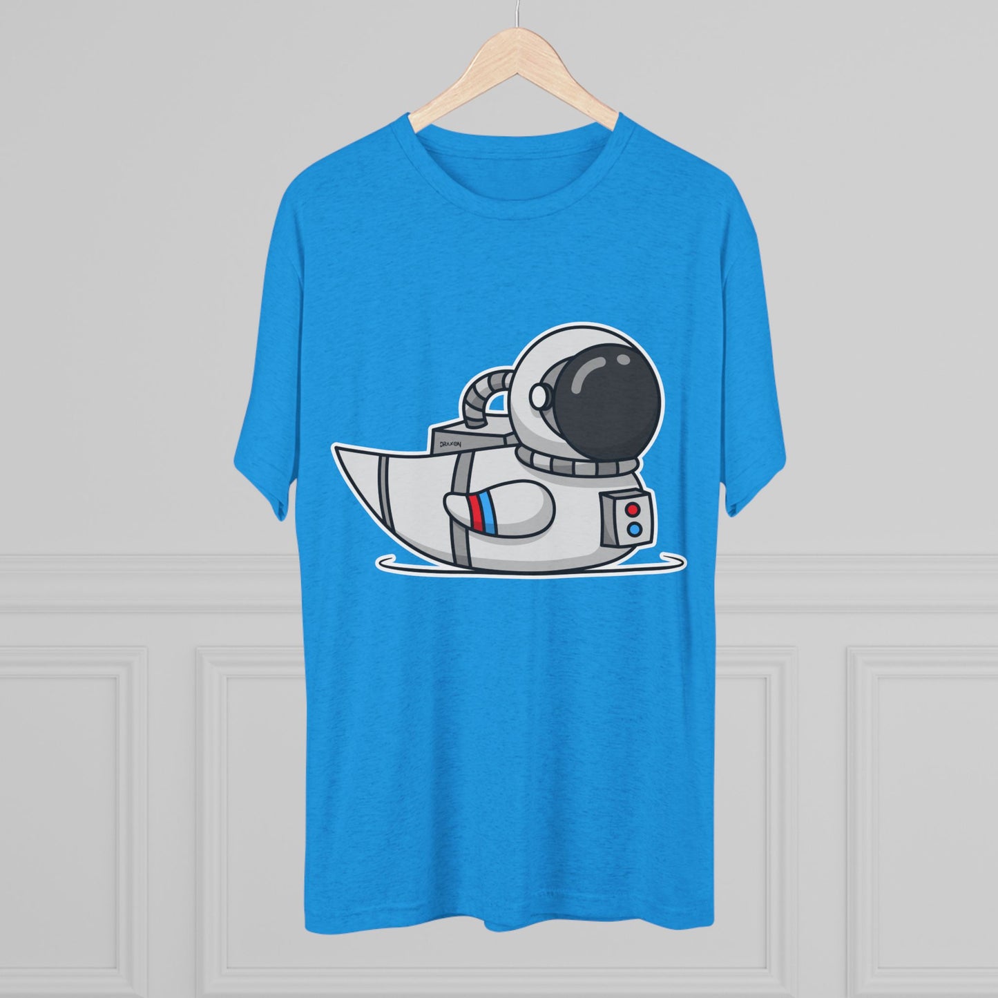 Unisex Tri-Blend Crew Tee (Astronaut Duck)