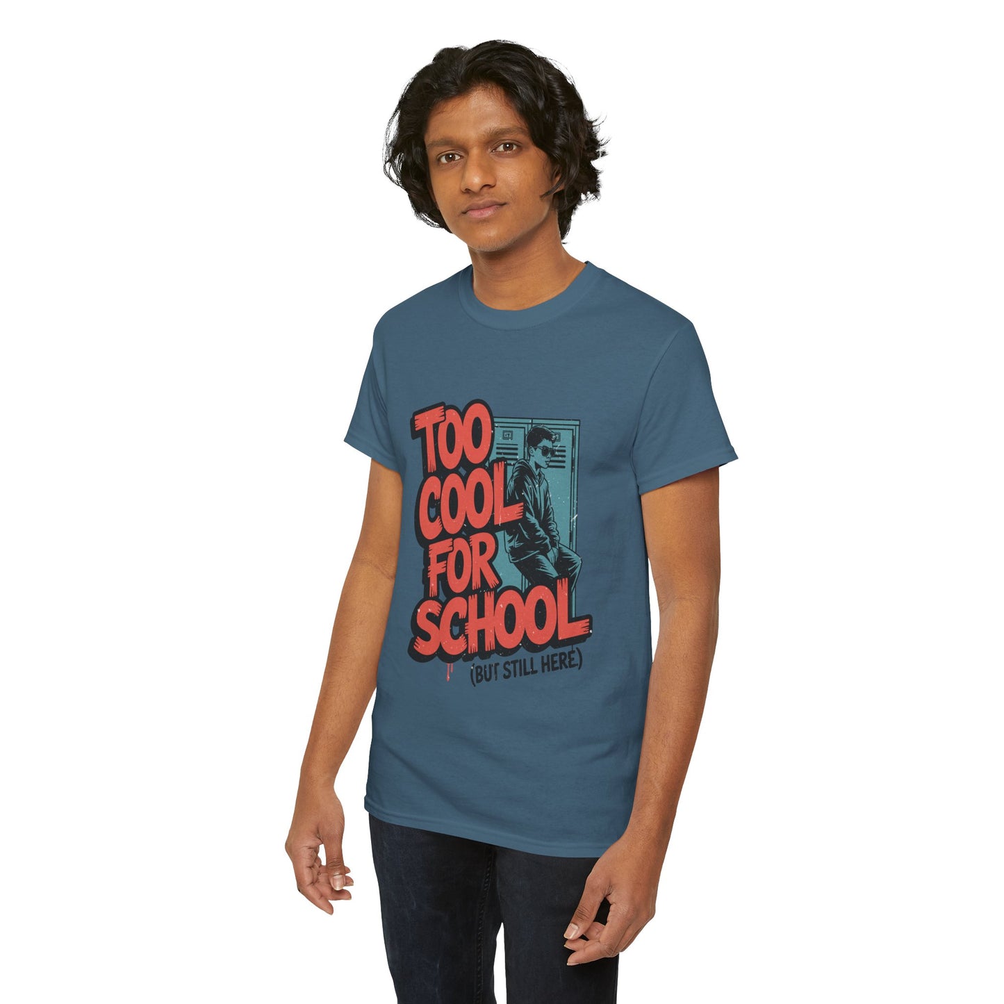 Unisex Heavy Cotton Tee (Too Cool For School)