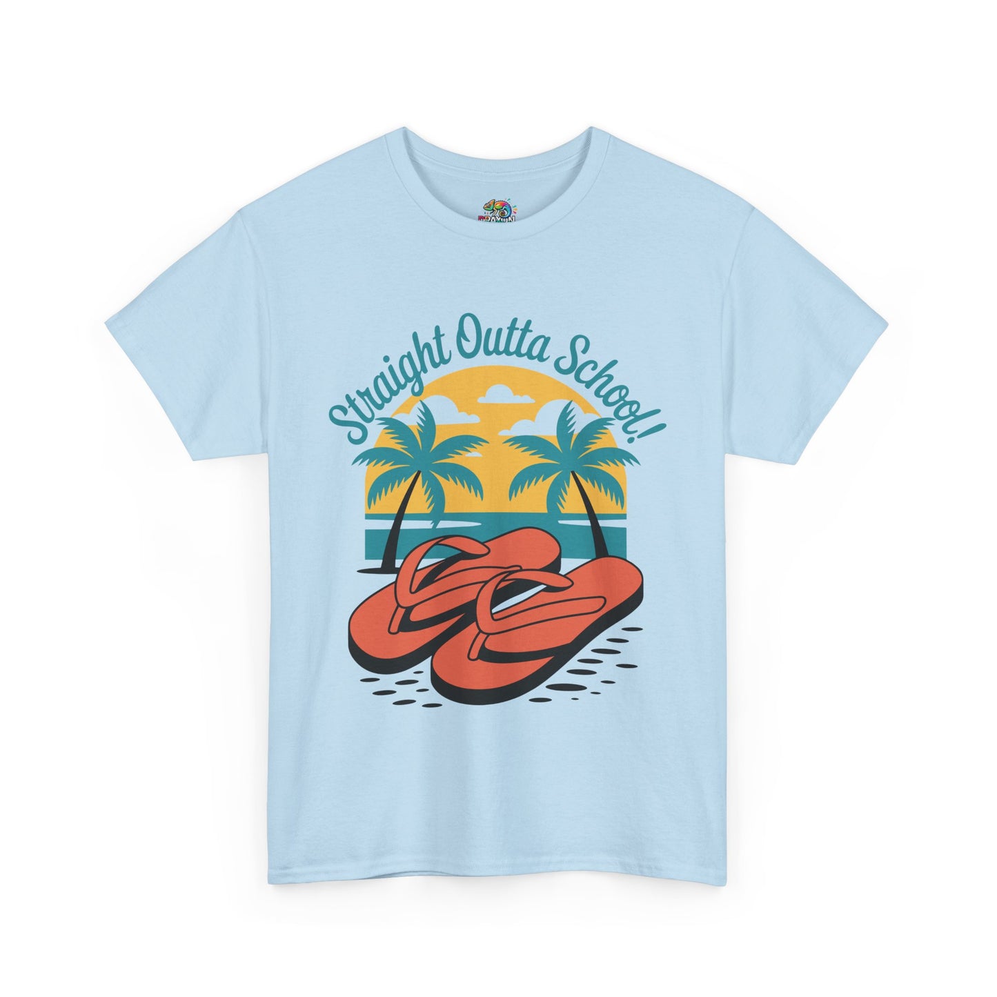 Unisex Heavy Cotton Tee (Straight Outta School)