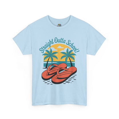 Unisex Heavy Cotton Tee (Straight Outta School)