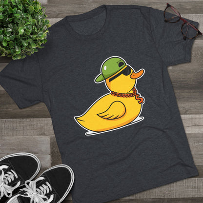 Unisex Tri-Blend Crew Tee (Ninja Duck)