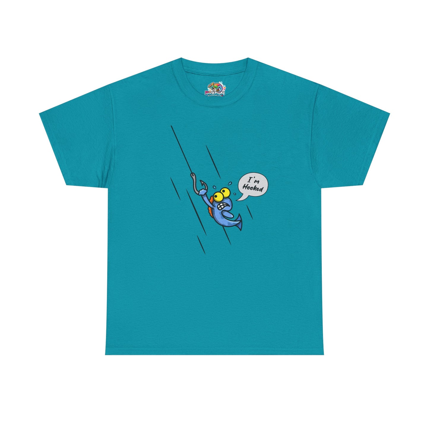 Unisex Heavy Cotton Tee (Fishing Hooked)