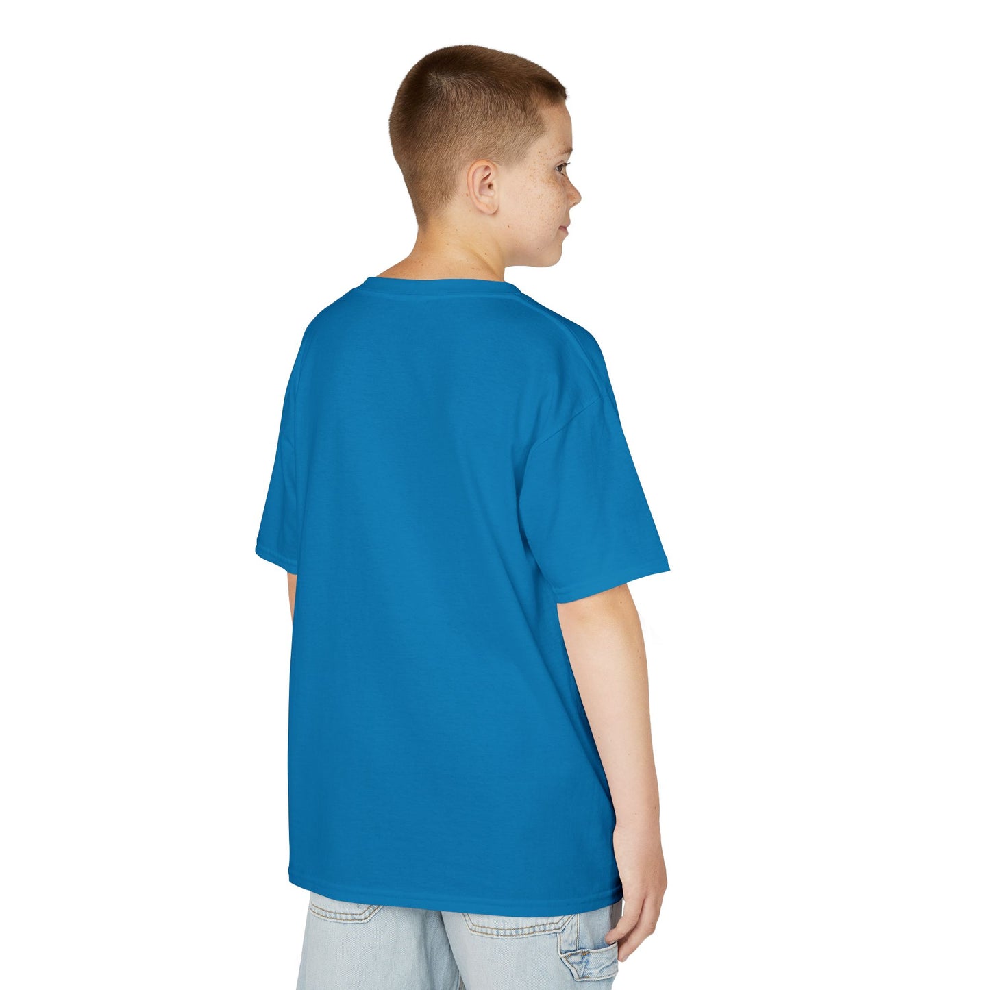 Kids Heavy Cotton T-Shirt (I'm not made for this - Snowmobiler)