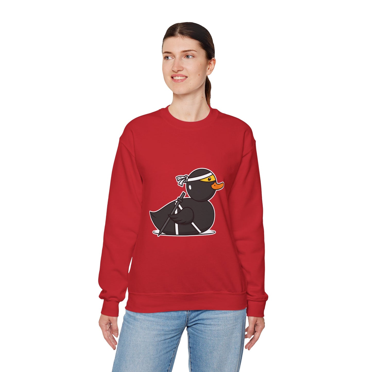 Unisex Heavy Blend™ Crewneck Sweatshirt (Ninja Duck)