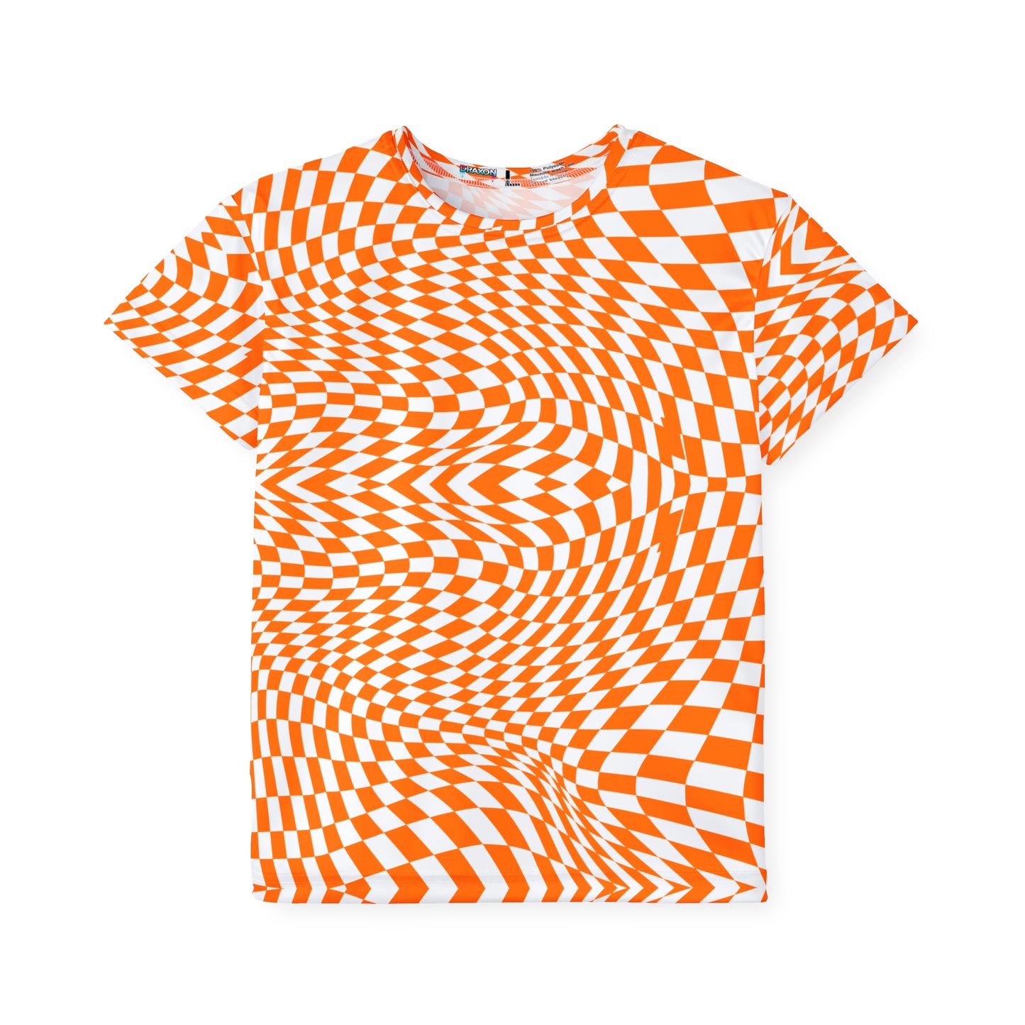 Kids Sports Jersey (Orange Pixels)