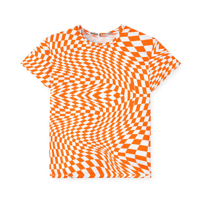 Kids Sports Jersey (Orange Pixels)