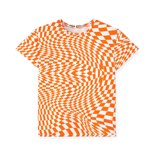 Kids Sports Jersey (Orange Pixels)