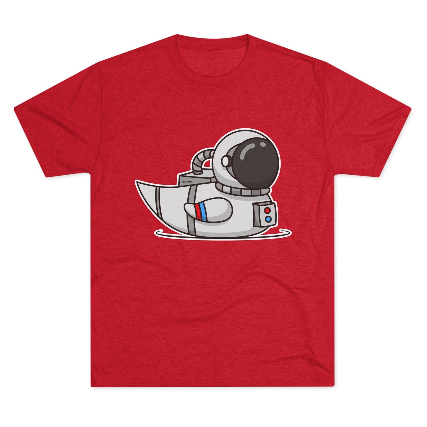 Unisex Tri-Blend Crew Tee (Astronaut Duck)