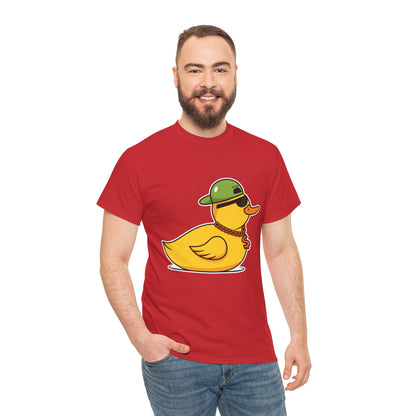 Unisex Heavy Cotton Tee (Gangster Duck)