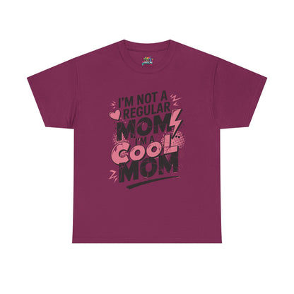 Unisex Heavy Cotton Tee (I'm Not a Regular Mom, I'm a Cool Mom)
