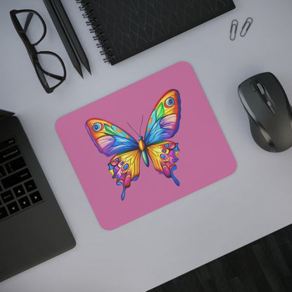 Desk Mouse Pad (Colorful Butterfly)