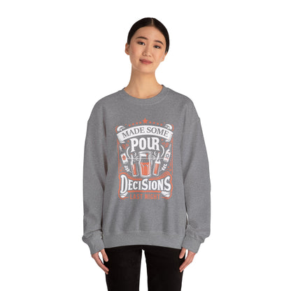 Unisex Heavy Blend™ Crewneck Sweatshirt (Pour Decisions)