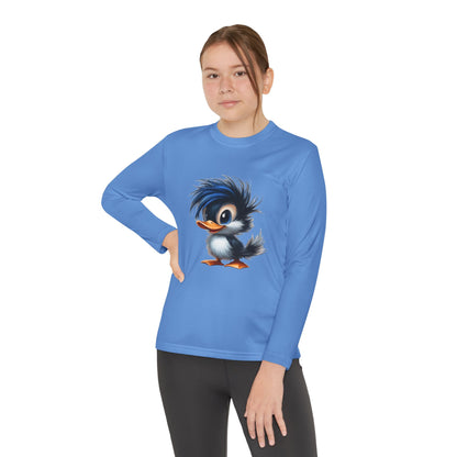 Youth Long Sleeve Competitor Tee (Blue Hair Duck)