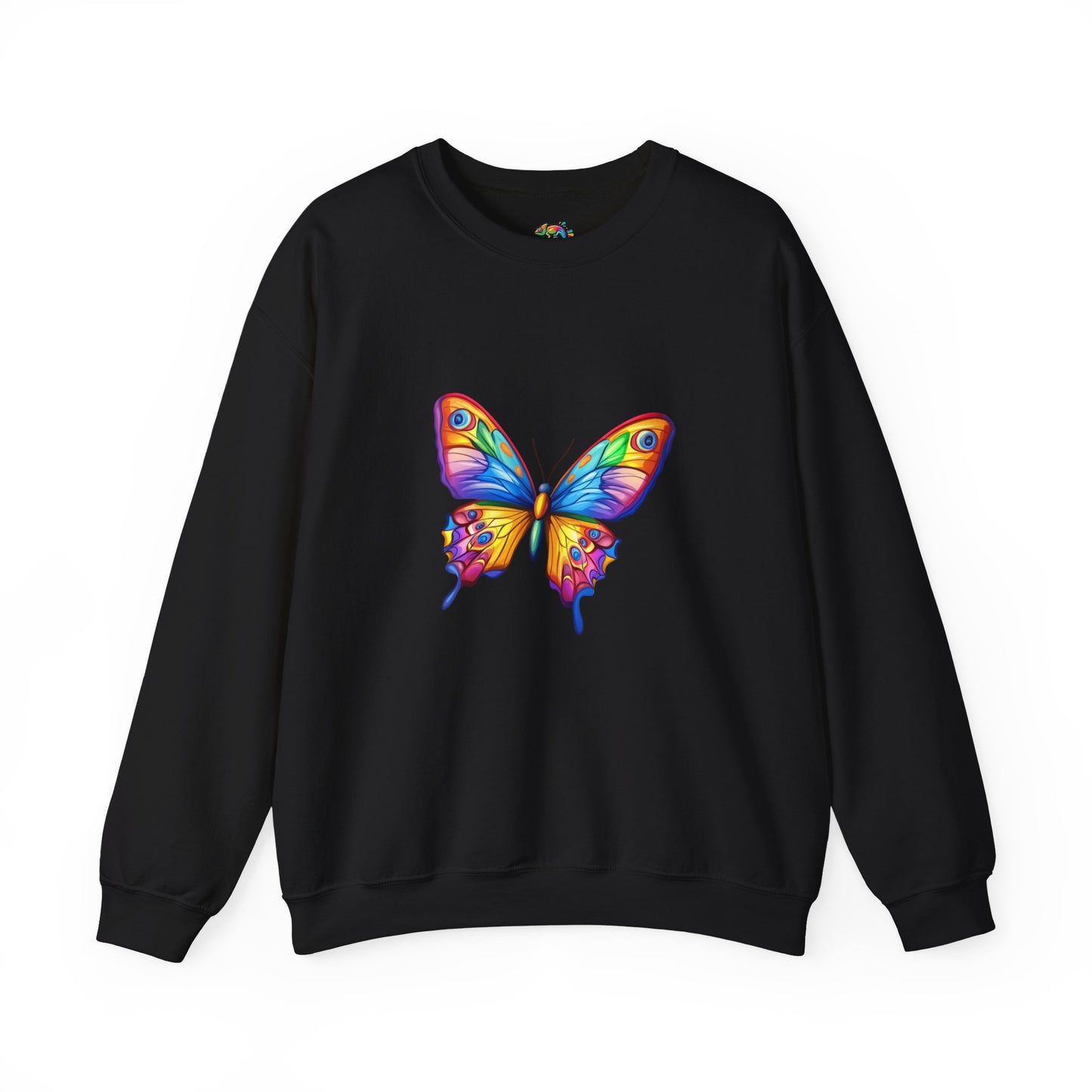 Unisex Heavy Blend™ Crewneck Sweatshirt (Colorful Butterfly)