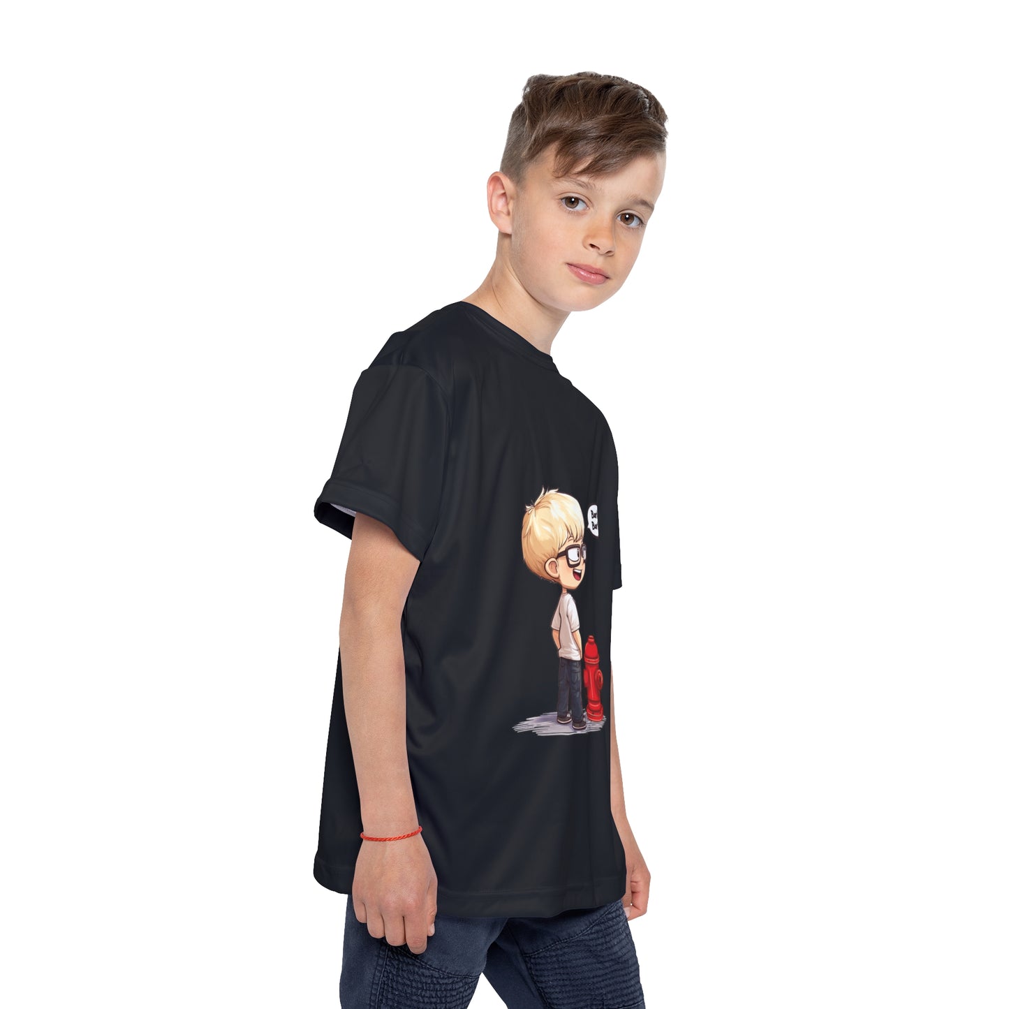 Kids Sports Jersey - Black (Bark Bark)