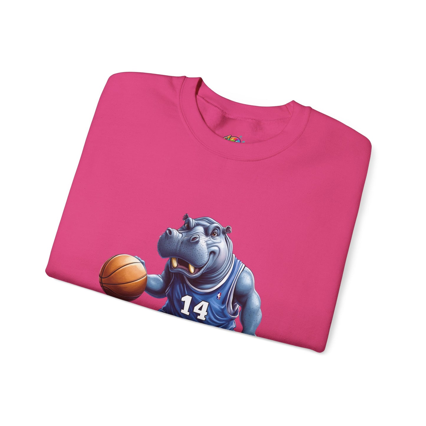 Unisex Heavy Blend™ Crewneck Sweatshirt (Hippo Baller)