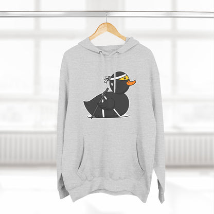 Three-Panel Fleece Hoodie (Ninja Duck)