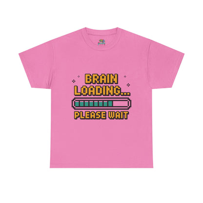 Unisex Heavy Cotton Tee (Brain Loading...Please Wait)