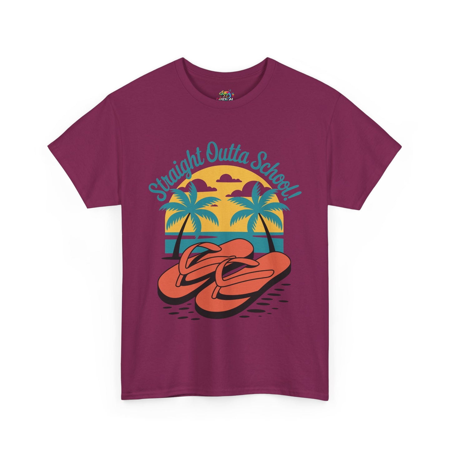 Unisex Heavy Cotton Tee (Straight Outta School)