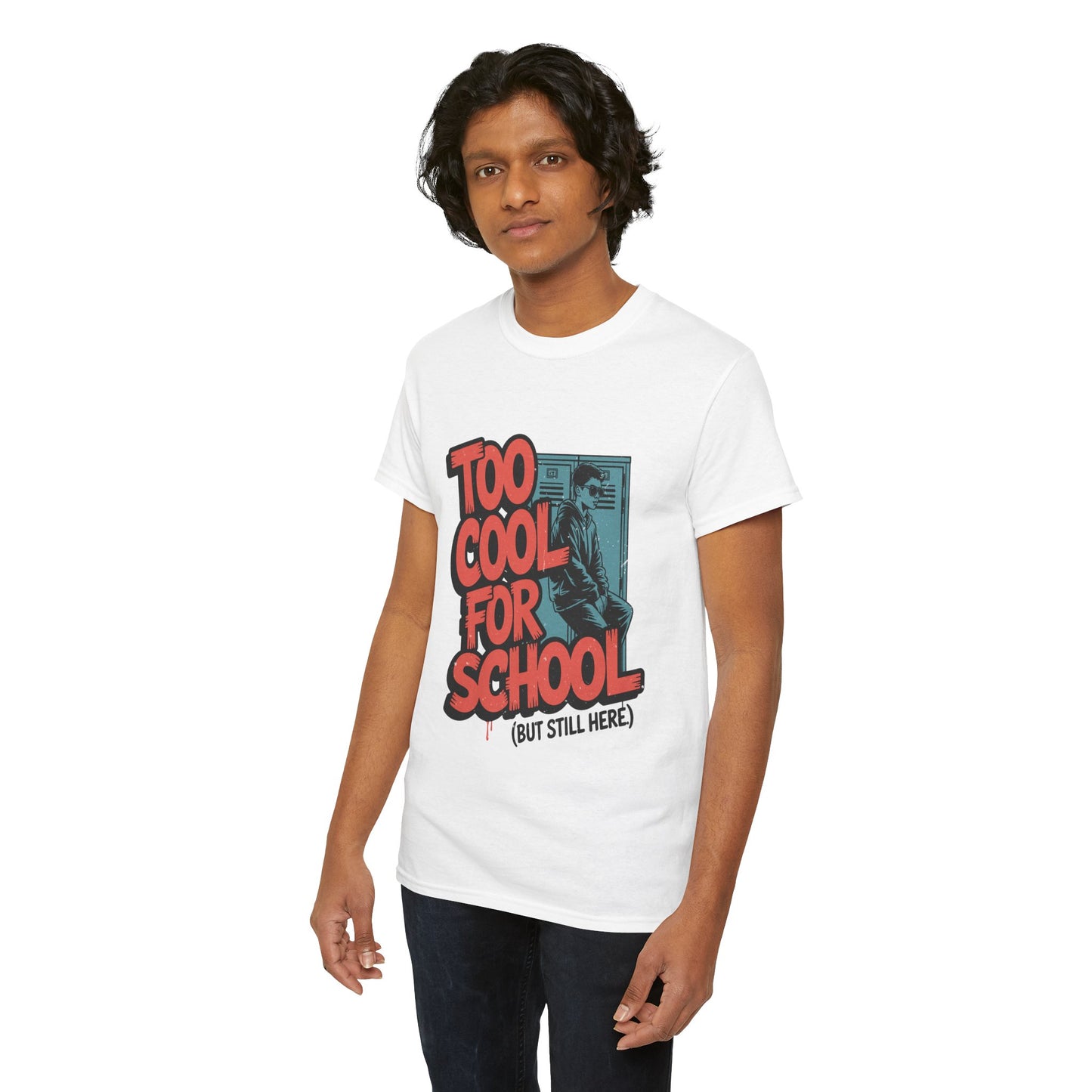 Unisex Heavy Cotton Tee (Too Cool For School)