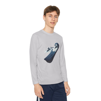 Youth Long Sleeve Competitor Tee (Mountain Snowboard)