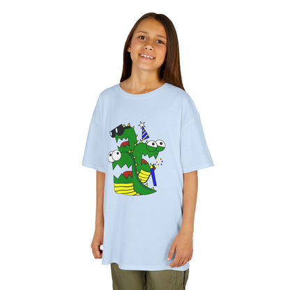 Kids Heavy Cotton T-Shirt (Larry the Snake thing)