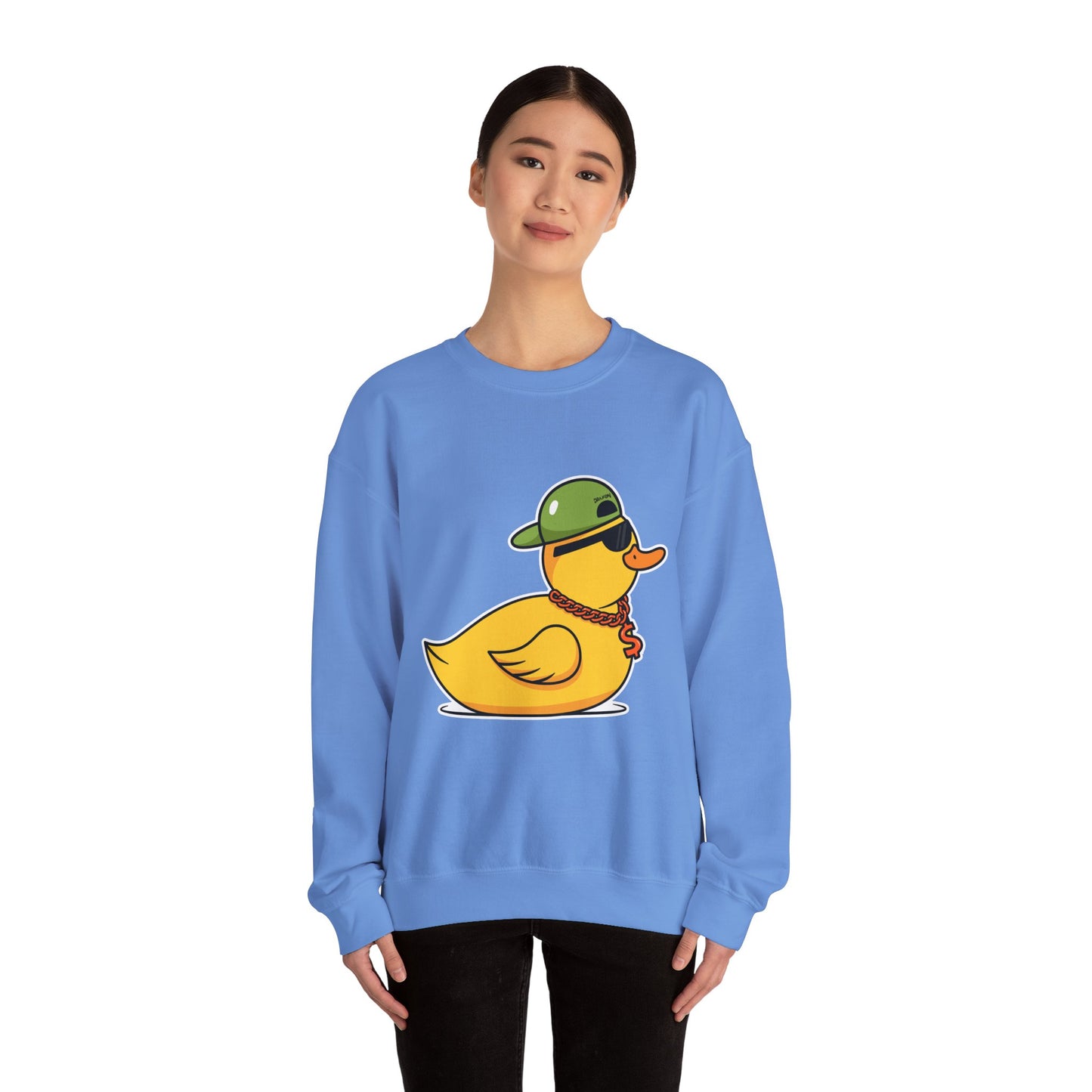 Unisex Heavy Blend™ Crewneck Sweatshirt (Gangster Duck)