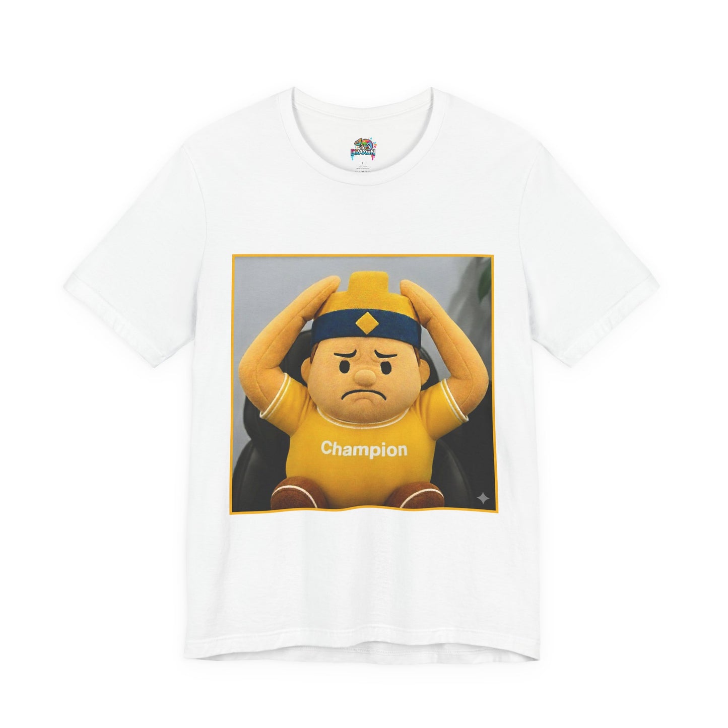 Champion Tee - Casual Unisex Jersey Short Sleeve Shirt with Playful Design (CLASH)