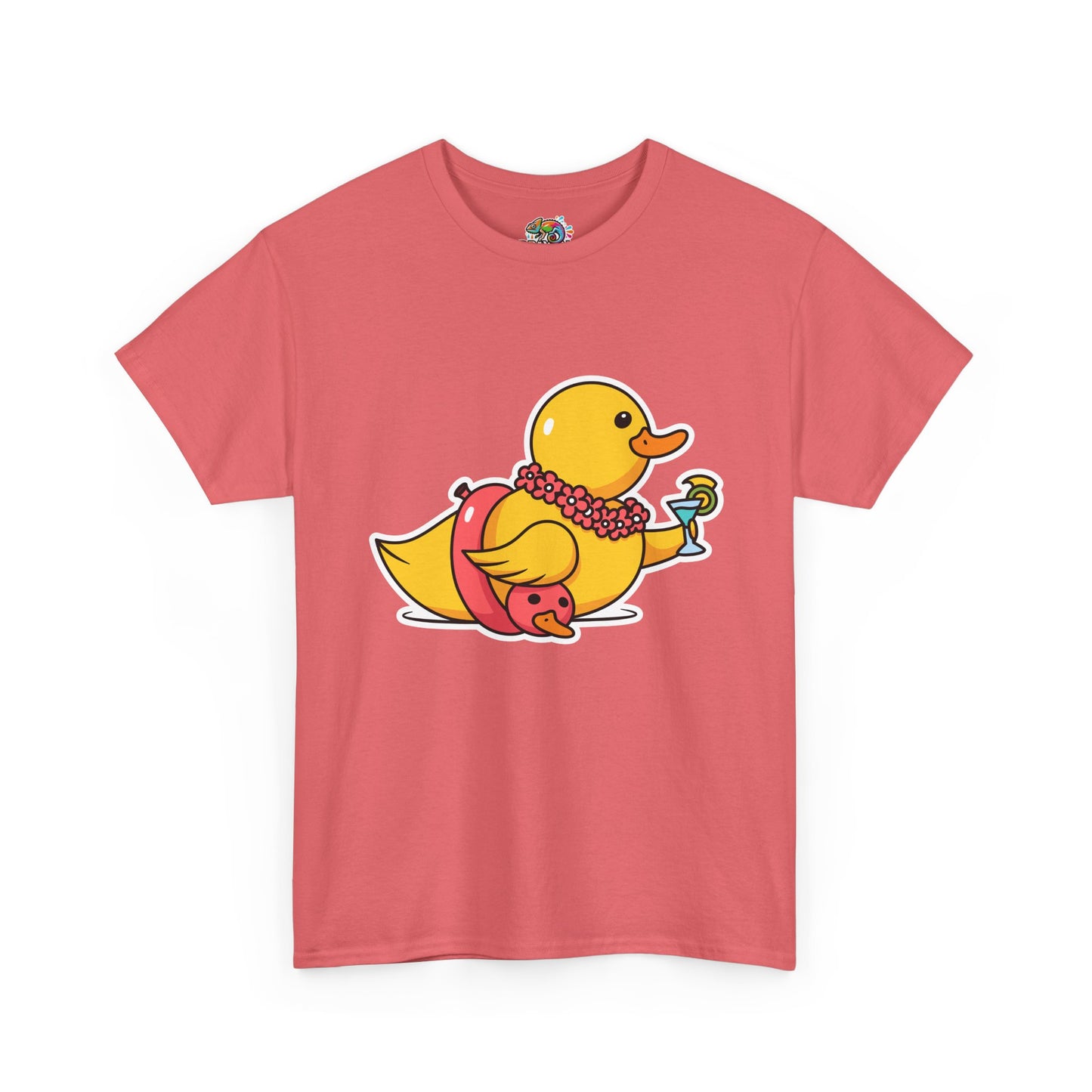 Unisex Heavy Cotton Tee (Tropical Duck)