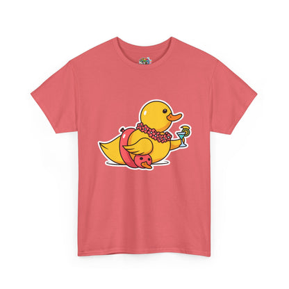Unisex Heavy Cotton Tee (Tropical Duck)