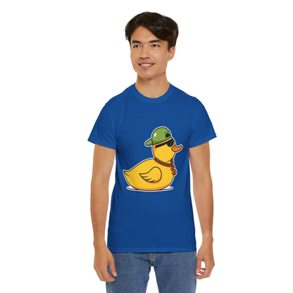 Unisex Heavy Cotton Tee (Gangster Duck)