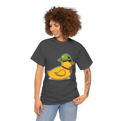 Unisex Heavy Cotton Tee (Gangster Duck)