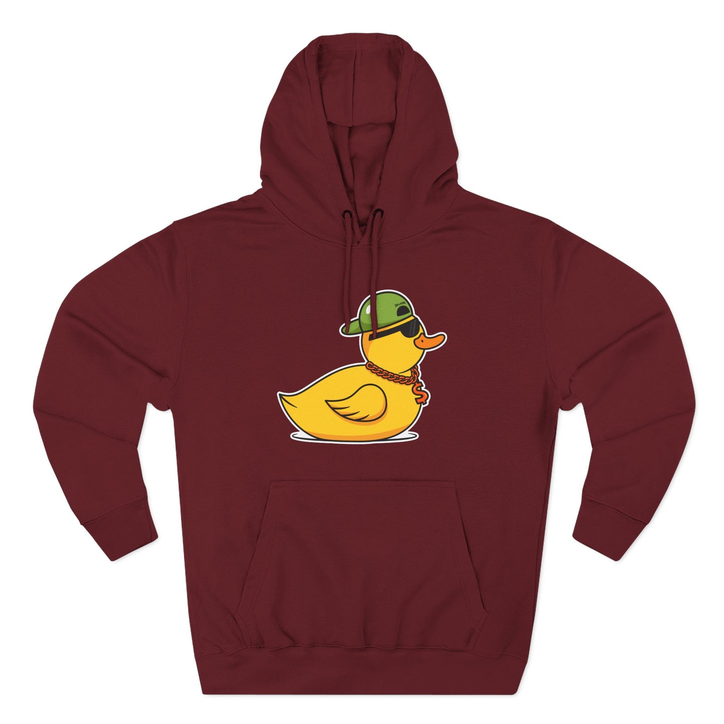 Three-Panel Fleece Hoodie (Gangster Duck)