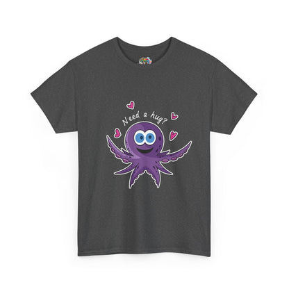 Unisex Heavy Cotton Tee (Octopus Hug)