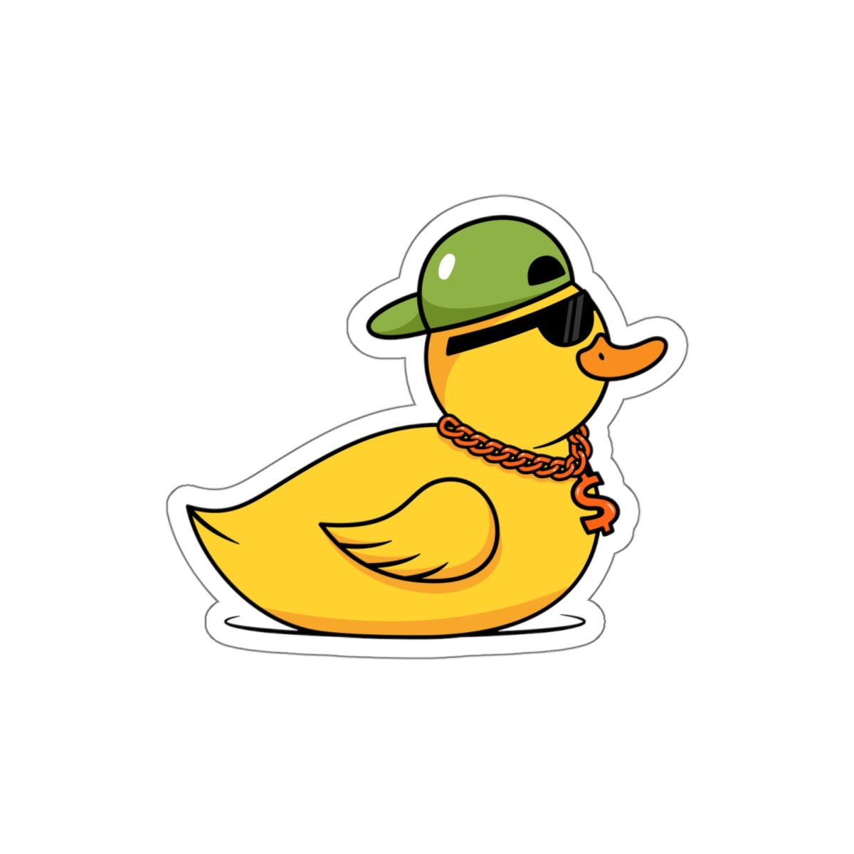 Die-Cut Stickers | Vibrant Art for Personalization (Cool Duck)