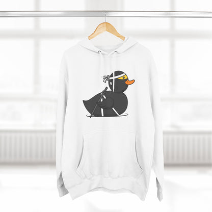 Three-Panel Fleece Hoodie (Ninja Duck)